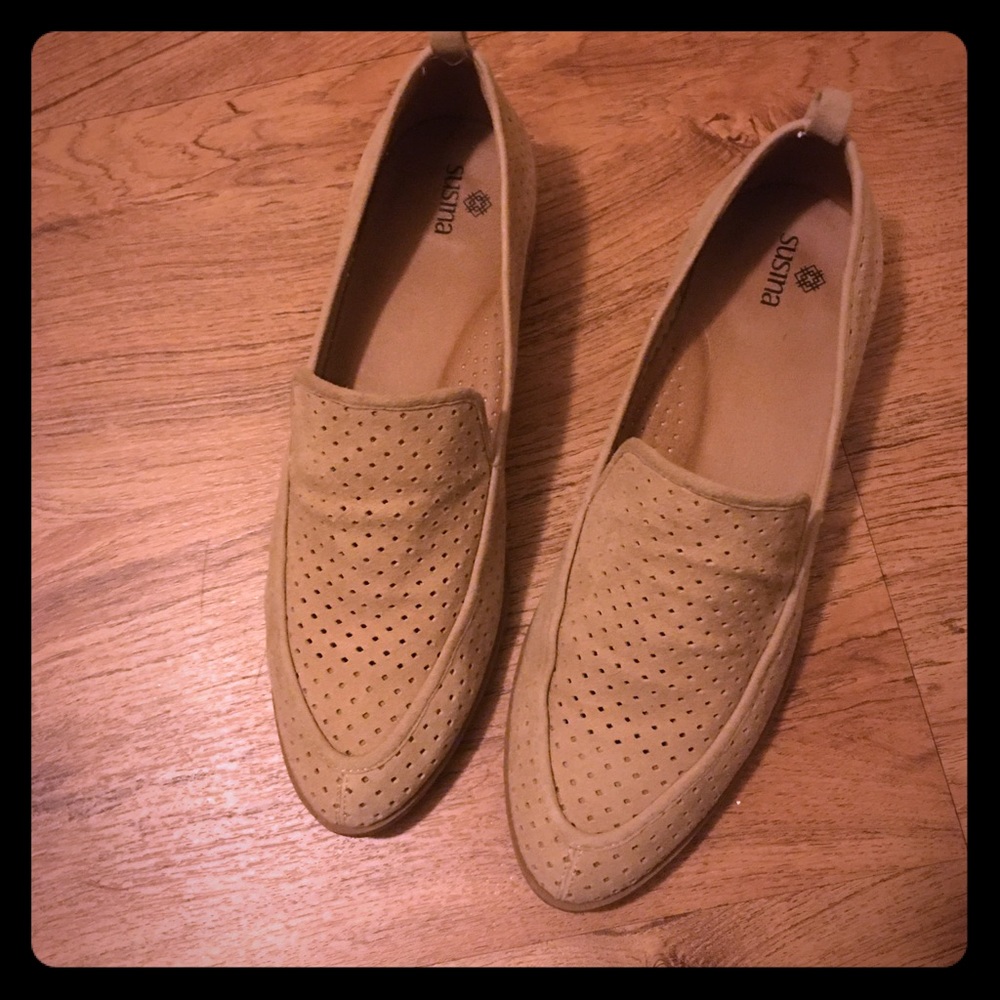 Brown suede shoes